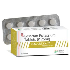 Losartan Potassium 25 mg Tablet (Cozartan 25) - 10 Tablets