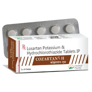Losartan 50mg + Hydrochlorothiazide 12.5mg (Cozartan H) - 10 Tablets