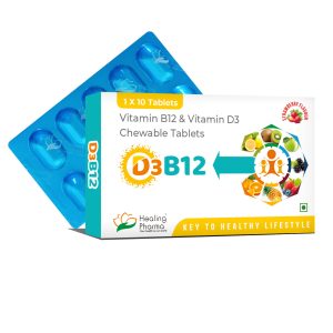METHYLCOBALAMIN IP 1500 MCG + PYRIDOXINE HCL 20MG + FOLIC ACID 5MG + VITAMIN D3 1000IU (D3B12 +) - 10 Tablets