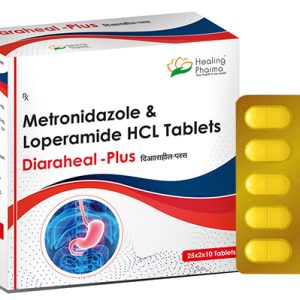 Loperamide 1.5mg + Metronidazole 200mg (Diaraheal Plus) - 10 Tablets