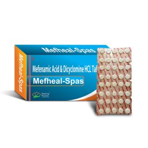 Mefenamic Acid 250mg + Dicyclomine 10mg (Mefheal Spas) - 10 Tablets