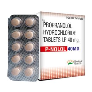 Propranolol 40mg (P-Nolol 40) - 10 Tablets