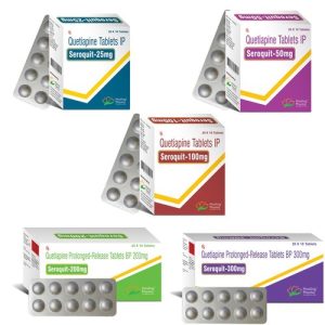 Quetiapine 50 mg Tablet (Seroquit 50) - 10 Tablets